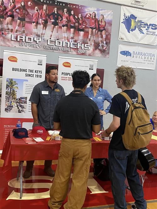 career fair booth